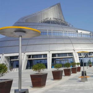 Seggiolini da banco in acciaio per ripari solari che pubblicizzano il telefono e le tavolette del polo