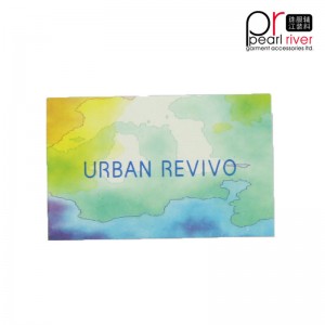 adesivo colorato di alta moda a forma di cartellino