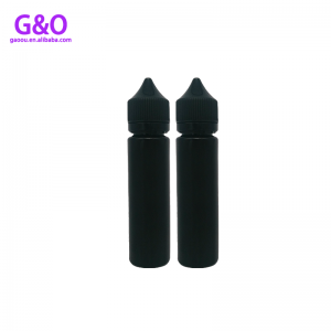 Flacone da 60ml bottiglia di eliquido unicorno unicorno nuova v3 nero di plastica blu pet un gorilla paffuto unicorno flacone contagocce