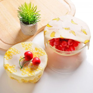 Involucro alimentare di cera d'api certificata FDA avvolgere carta da imballaggio di cera d'api riutilizzabile confezione da 3