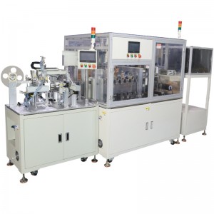 Applicatore automatico di colla ad alettone per cavi ottici