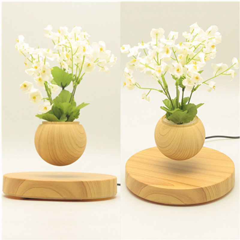 base in legno levitazione magnetica aria volante bonsai in vaso piantatore pa-0721
