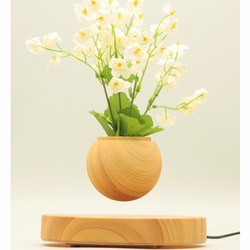 base in legno levitazione magnetica aria volante bonsai in vaso piantatore pa-0721