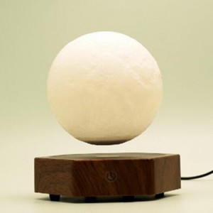 nuova base in legno levitazione magnetica levitante luna PA-1008 lampada galleggiante a forma di luna