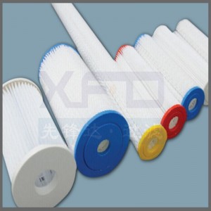 Cartuccia in fibra di poliestere pieghettata