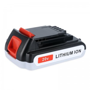 Batterie Li-ion 1500mAh 20V di ricambio per strumenti a batteria per Black \u0026 Decker LB20, LBX20, LBX4020, LB2X4020