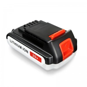 Batterie ricaricabili Li-ion 2000mAh 20V per Black \u0026 Decker LB20, LBX20, LBX4020, LB2X4020