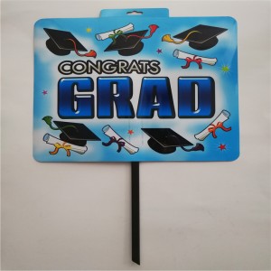 Custom Print Outdoor Use Yard Sign Foglio di plastica Decorazioni natalizie