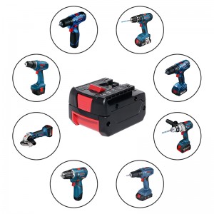 Batterie ricaricabili Li-ion 4000mAh 14.4V Power Tool per Bosch BAT607, BAT614