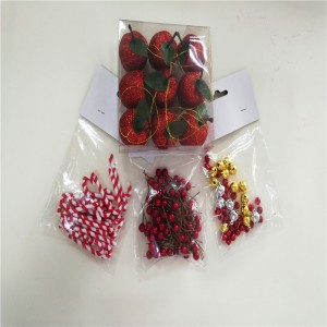 Accessori natalizi Bastone rosso Decorazione per la festa