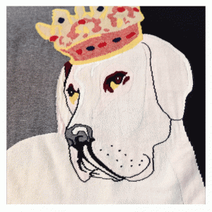 Vestito maglione del pullover delle donne del cane della corona britannica di formato europeo americano allentato di logo