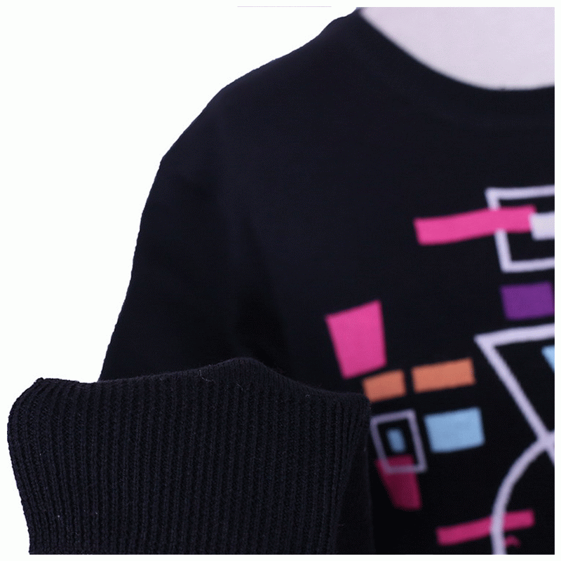 Maglione Fancy Jacquard Multicolor Geometrico 2018