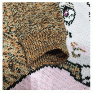 Maglioncino Pullover da donna in lana intarsiata grazioso con design personalizzato OEM \u0026 ODM lavorato a maglia