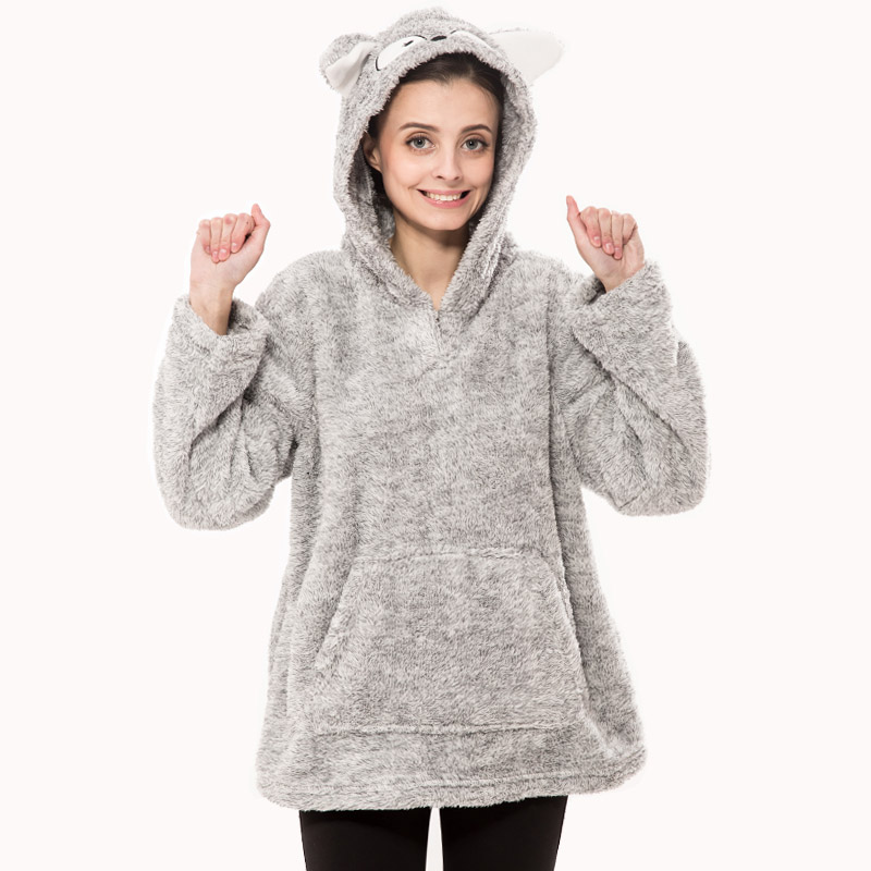 Felpa con cappuccio da uomo Cationic Animal Snuggle Fleece