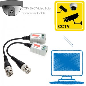 Cavo ricetrasmettitore video Balun Mini CCTV BNC