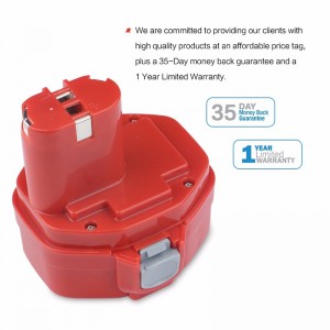 Batterie di ricambio Ni-Cd 14.4V 2000mAh per Makita 1435, 1435F, 192699-A Utensili elettrici senza fili
