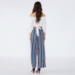 2019 Donne Fancy New Design Stripe Girls Fashion Pant