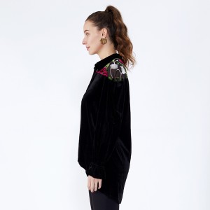 Camicetta a maniche lunghe donna manica lunga in cotone Muslimah JCGJ190315081