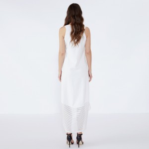 Roupas Femininas Abito in pizzo bianco per donna