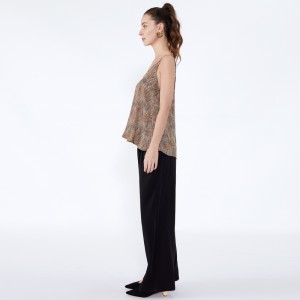 Ultimo pantalone cappotto allentato nero Streetwear da donna con pantaloni JSDJ2516