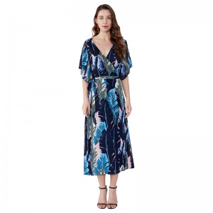 Vestito da estate in chiffon dal vestito elegante da donna alla moda donna signora africana JSDJ2558