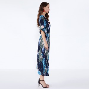 Vestito da estate in chiffon dal vestito elegante da donna alla moda donna signora africana JSDJ2558