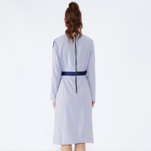 Abito da donna a manica lunga con stampa a manica lunga da donna. Abito JSW2832