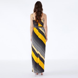 Le donne di modo del vestito 2019 gradiscono il vestito sexy dalle donne di estate di lunghezza lunga