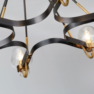 Simple Boutique Glass Iron Living Room Ristorante Hotel Chandelier Km2146