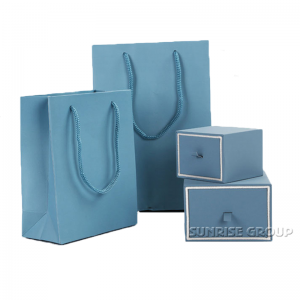 Sacco di carta di alta qualità fatto a mano gioielli scatola di carta