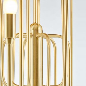 Semplice Nordic Creative Iron Hotel Home Chandelier Km2124