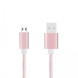 Cavo micro intrecciato in nylon per ricarica USB