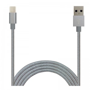 Cavo dati briaded in nylon di colore puro Tipo-C