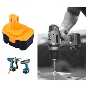 Per batterie di utensili elettrici senza cavo di ricambio Ni-Cd Ryobi 1400144, 1400655, 1400656 14,4 V 2000mAh Ni-Cd