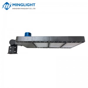 DLC ETL elencato led parcheggio shoebox light 4 tipi staffe IP66 pole street lighting