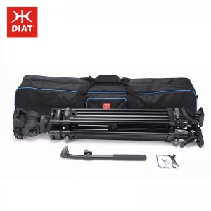 DIAT A223MKS30 Treppiede a tre dimensioni con testa idraulica Treppiede per fotocamera stabile e stabile Supporto per riprese video