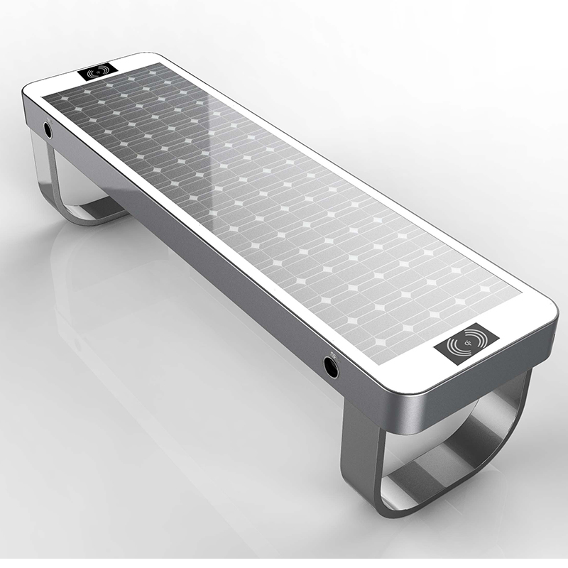 2019 Più nuovo Design Smart Urban Outdoor Solare Caricatore di metallo per il telefono cellulare