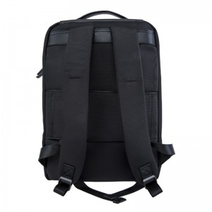 Nylon 18SA-6975M con zaino per laptop da viaggio impermeabile in PU, supporto posteriore in EVA di alta qualità con supporto per accessori bagagli