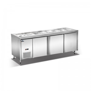 Piano di raffreddamento ad aria ecologico sotto banco Piano di lavoro 0 ~ 10 ° C