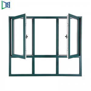 Finestre a battente in alluminio con standard di grado commerciale a prova di acqua