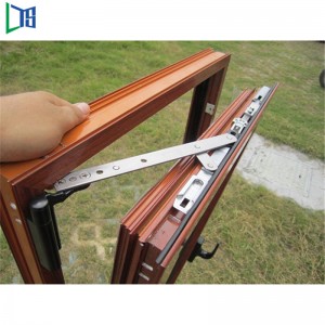 Top Standard di apertura con doppi vetri Alluminio Tilt e Turn Windows per casa modulare
