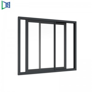 Lys 2002 Seris Slliding Window con rivestimento in polvere Vetro singolo o doppio finito con rete di nylon