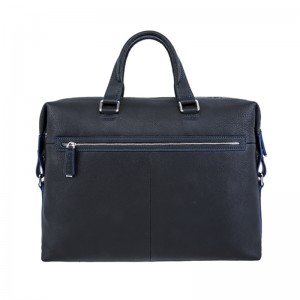 18SG-6817F Borsa da ufficio a tracolla per laptop in vera pelle da uomo Leechee con tasca per tablet