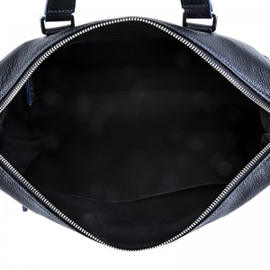 18SG-6817F Borsa da ufficio a tracolla per laptop in vera pelle da uomo Leechee con tasca per tablet