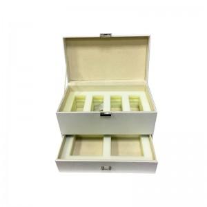 Contenitore di regalo di gioielli in pelle piccola su misura all'ingrosso all'ingrosso