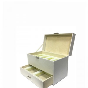 Contenitore di regalo di gioielli in pelle piccola su misura all'ingrosso all'ingrosso