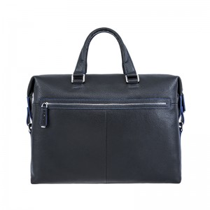 18SG-6817F Borsa da ufficio in vera pelle da uomo a tracolla in vera pelle per portatile Leechee