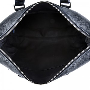 18SG-6817F Borsa da ufficio in vera pelle da uomo a tracolla in vera pelle per portatile Leechee