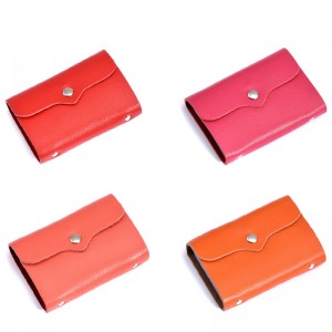 HD0827 - Custodia per biglietti da visita in vera pelle personalizzabile