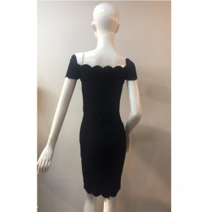 ABITO MIDI A MAGLIA NERA JLWD0030